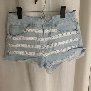 Bullhead Co. Lace Jean Shorts